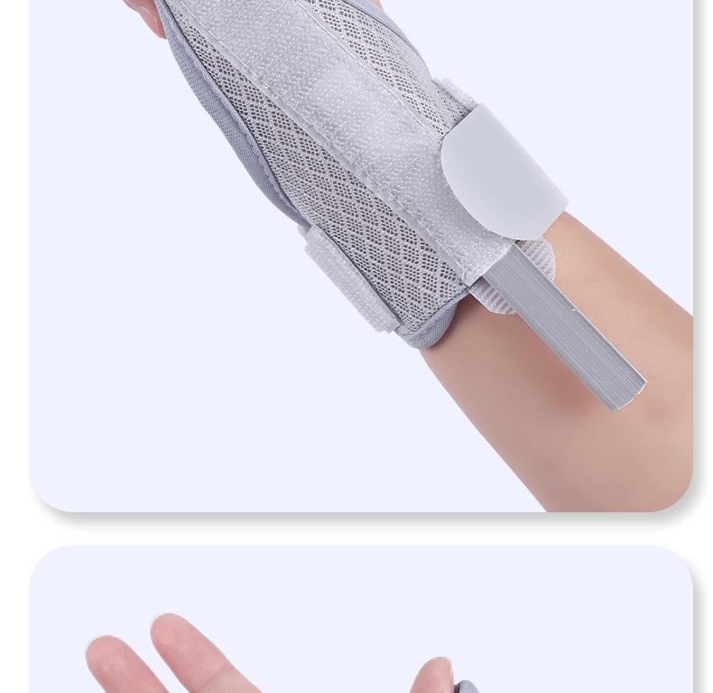 Thumb and Finger Fixation Strap for Hand Fracture and Sprain Rehabilitation.