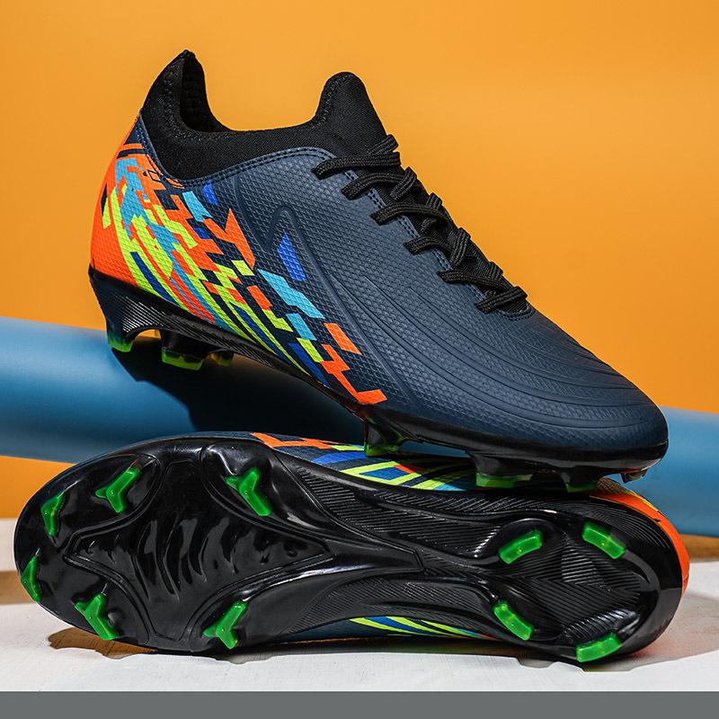Foreign trade new football shoes men's broken nails AG long nails grass grass students youth training shoes professional competition