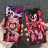 Hazbin Hotel Anime Soft Phone Case for Samsung Galaxy S26 S25 Edge S24 Ultra S23 Plus S22 S21 FE S20 Black Cover Back Shell