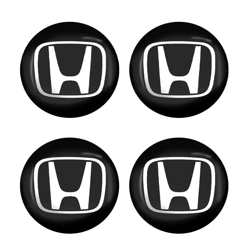 For Honda 56mm Car Tyre Wheel Center Hub Cap Badge Sticker Car Accessories For Honda Civic Fit Jazz Accord Pilot Passport Stepwg