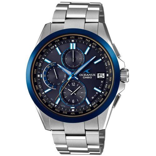 

Casio Oceanus Classic Line Black Marble Radio-Controlled Solar Watch OCW-T2600G-1AJF Silver