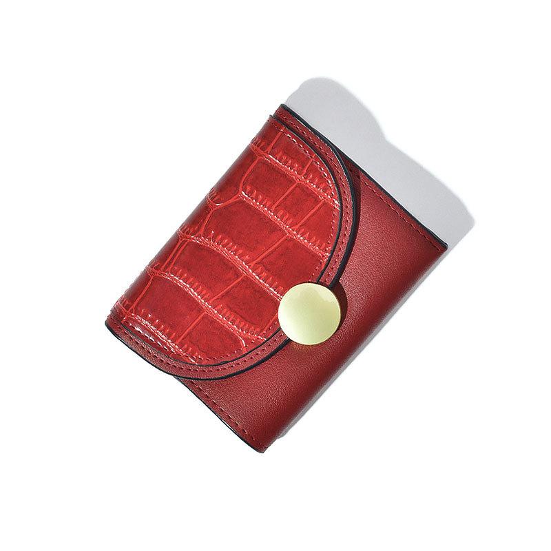 Women S Wallet Crocodile Pattern Short Mini Buckle 30% Off Change Bag Card Bag