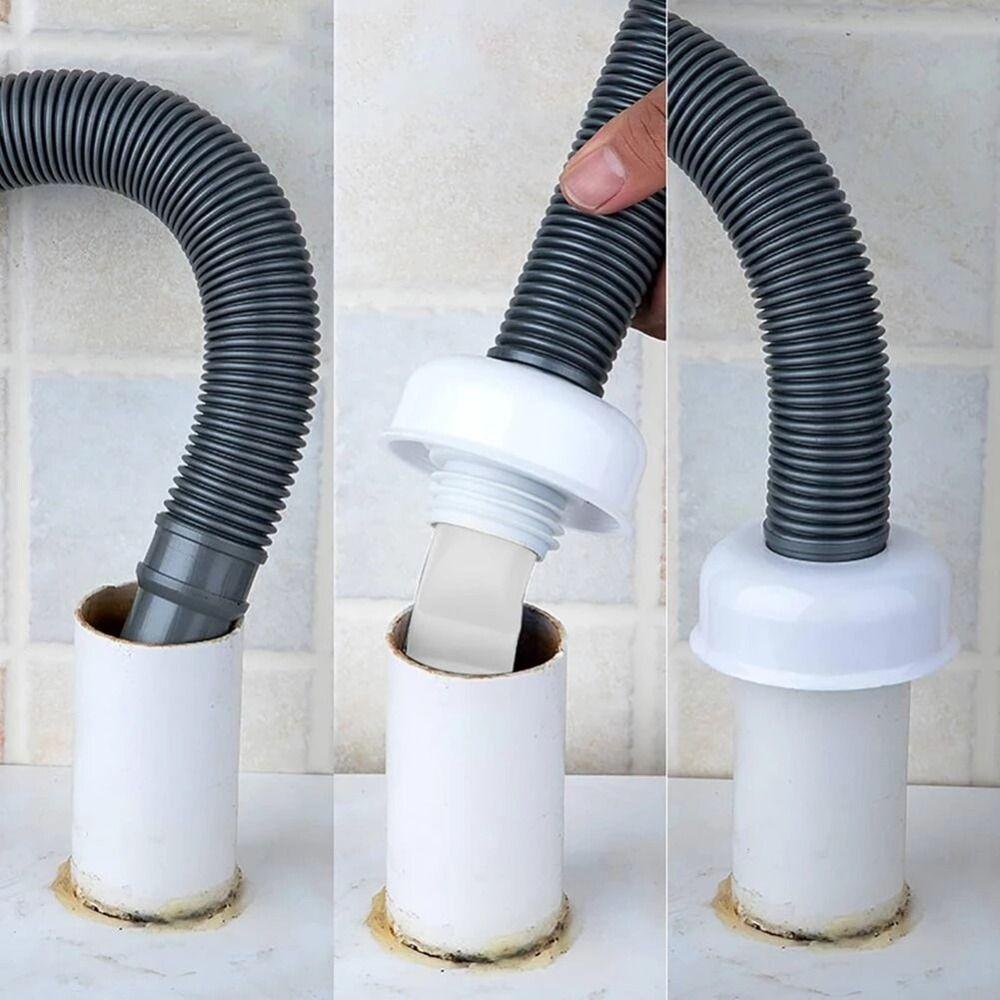 Three Piece Set Drain Pipe Seal Floor Drain Seal for Bathroom Washing Machine and Sink Drainage
