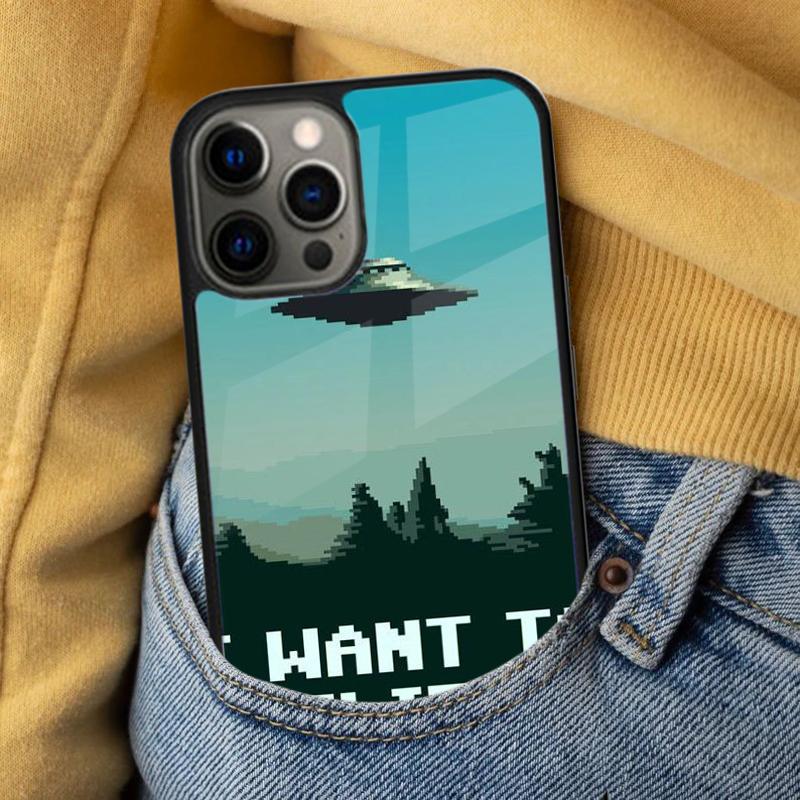 The X Files I want to Believe Soft Phone Case for iPhone 17 Air 16e Pro max 15 Pro 13 14 Plus 11 12 MagSafe Magnetic Coque