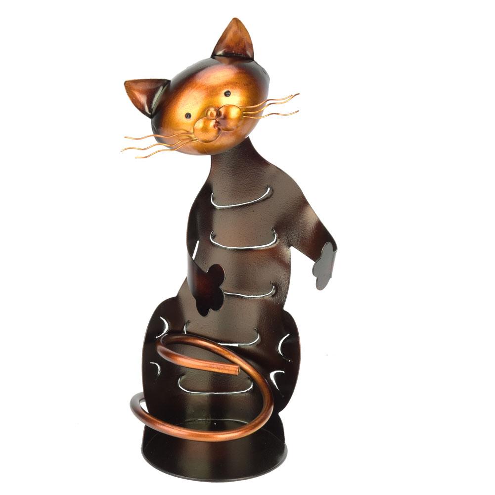 Innovativer Katzen-Umarmungsform Rotweinregalhalter Einzelne Flasche Weinständer Tischschmuck