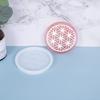 1/3Pieces Thick Coaster Silicone Molds for Resin Casting Round Flower Pattern Coaster Molds Epoxy Casting DIY Craft Tool