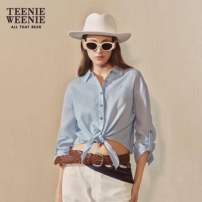Teenie Weenie Women's Chic Knotted Long Sleeve Shirt