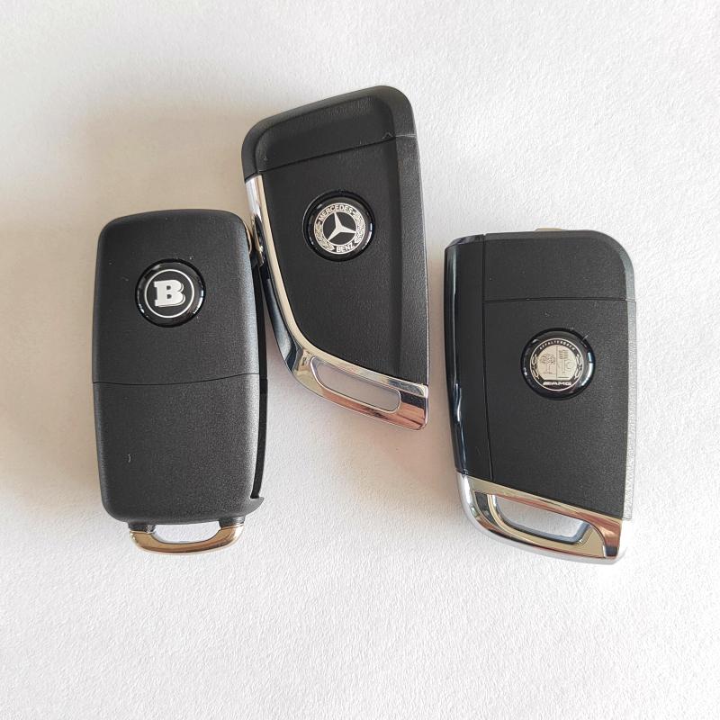GLC GLB Klíč od auta Znak Brabus Klíčenka s dálkovým ovládáním Samolepka Příslušenství Pro Mercedes Benz AMG Smart Maybach W204 GLC CLA GLK W2