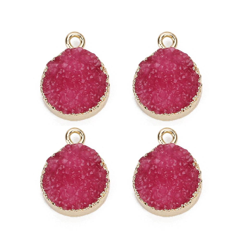 5Pcs/lot Resin Imitation Crystal Cluster Charms Colorful Pendant for Jewelry Making Accessories DIY Necklace Earrings Bracelet