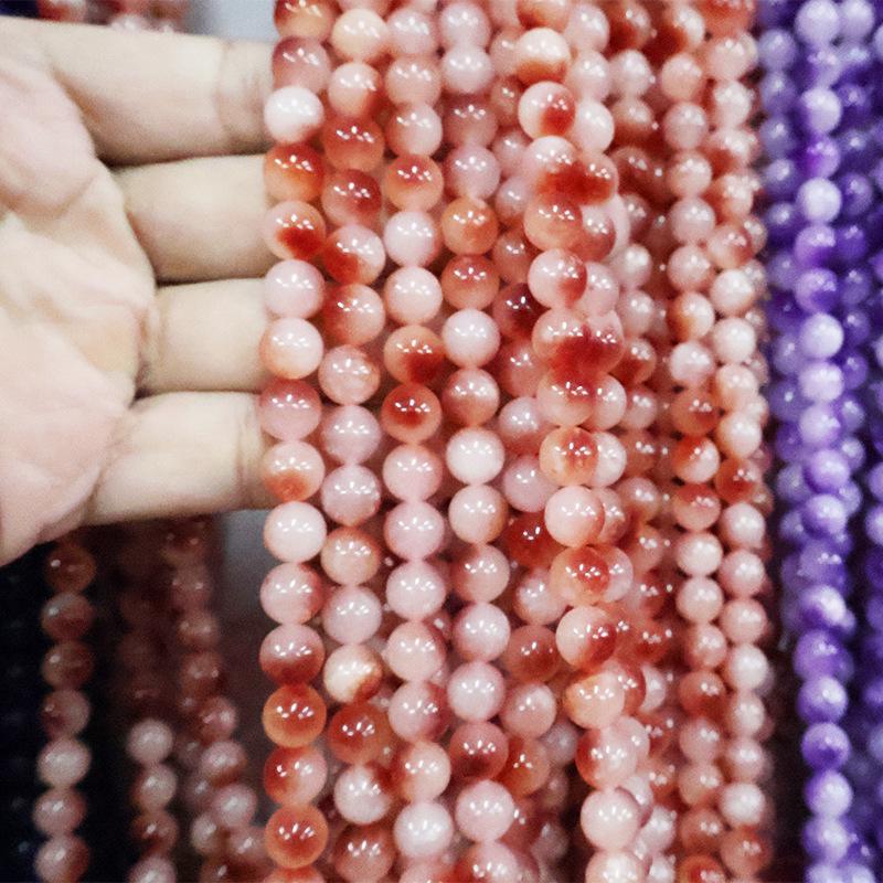 Optimized Colored Natural Stone Round Beads for DIY Jewelry Accessories