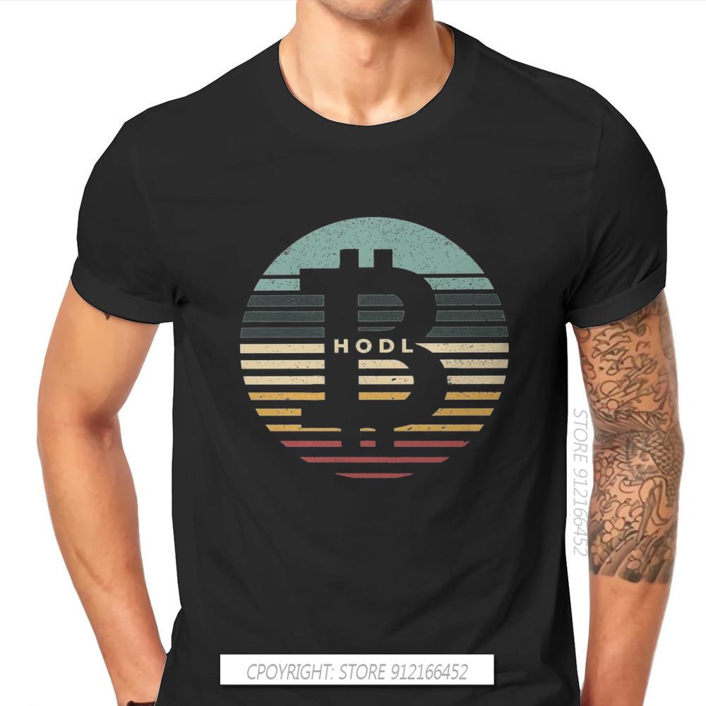 

Bitcoin Cryptocurrency Meme HODL Chiffon T Shirt Classic Summer Plus Size Pure Cotton Men s Clothing Harajuku O-Neck TShirt -... 5XL різнокольоровий