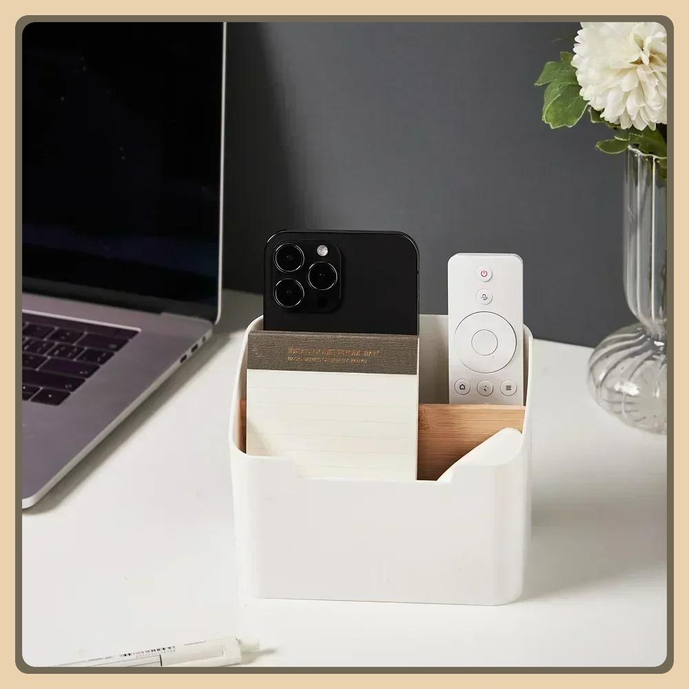 Organizer na pilota zdalnego sterowania Uchwyt na pilota do telewizora na stół Wielofunkcyjny schowek na biurko Organizer do sypialni i salonu