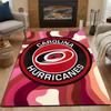 Carolina Hurricanes Logo Rug Patterned Carpet, Non Slip Mat Suitable for Living Room and Bedroom Sofas