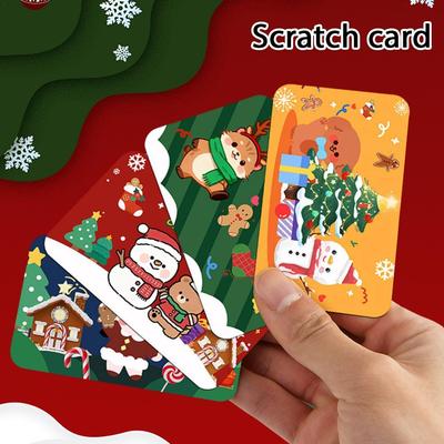 20/40/80 X Scratch CardsChristmas Scratch-off Cards for Kids Students Teachers Home Classroom School Positive Children's Cards