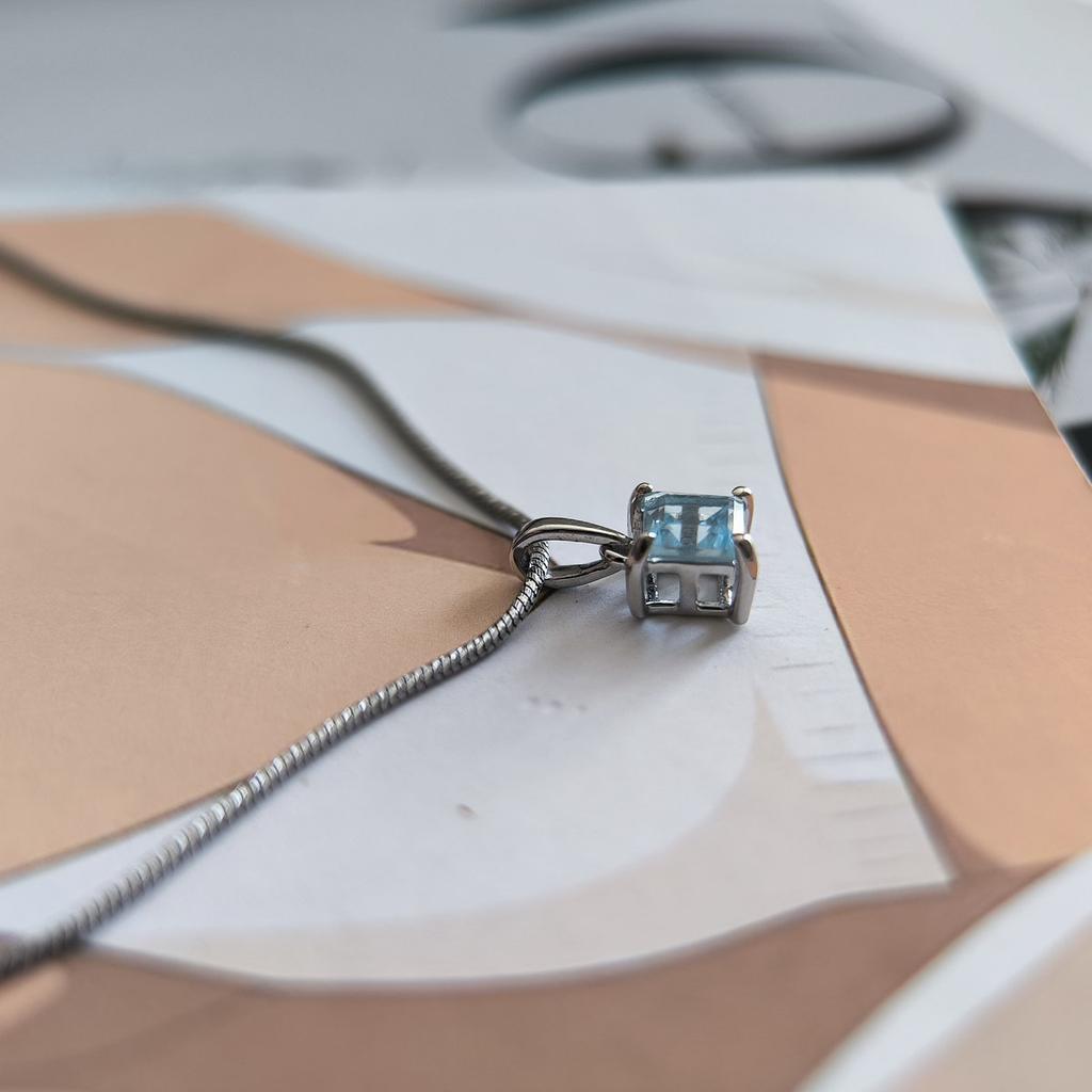 Серебряная подвеска с топазом 0.83ct (2206835)