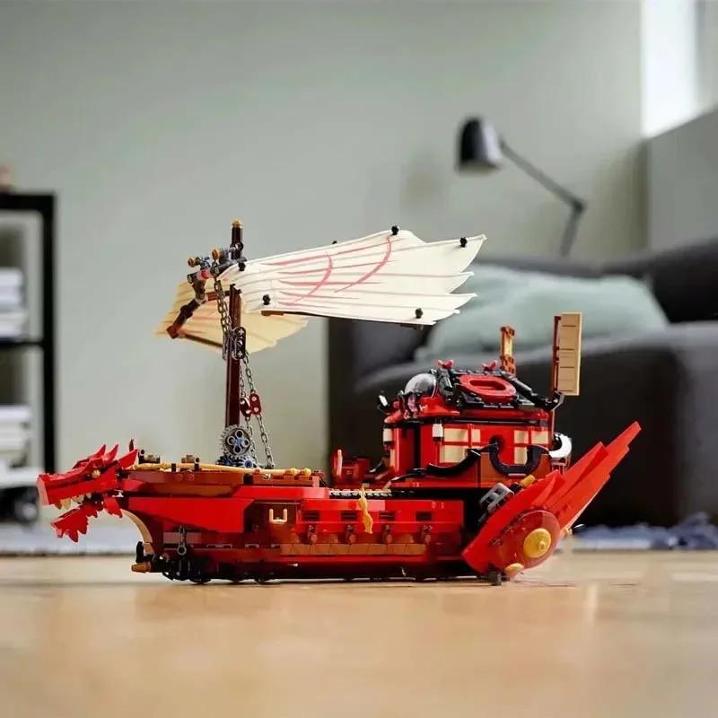 1781 pcs Destiny Bounty Ship Building Blocks 71705 Dragon Boat Monastery Bricks Toys For Boy Children Birthday Gifts Compatible