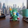 Funny Eagle GoddessStatue 3D Printed Goddess Ornament, American Flag Wings Statue, Feather Texture Art And Statue of Liberty Figurine for Home Office