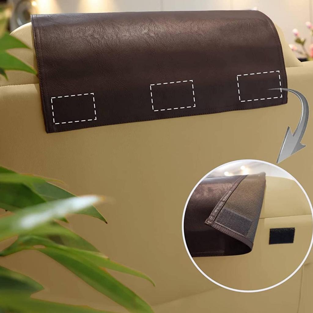 Recliner Headrest Protector Rectangular Cover 43 X 69 Cm Coffee Carton