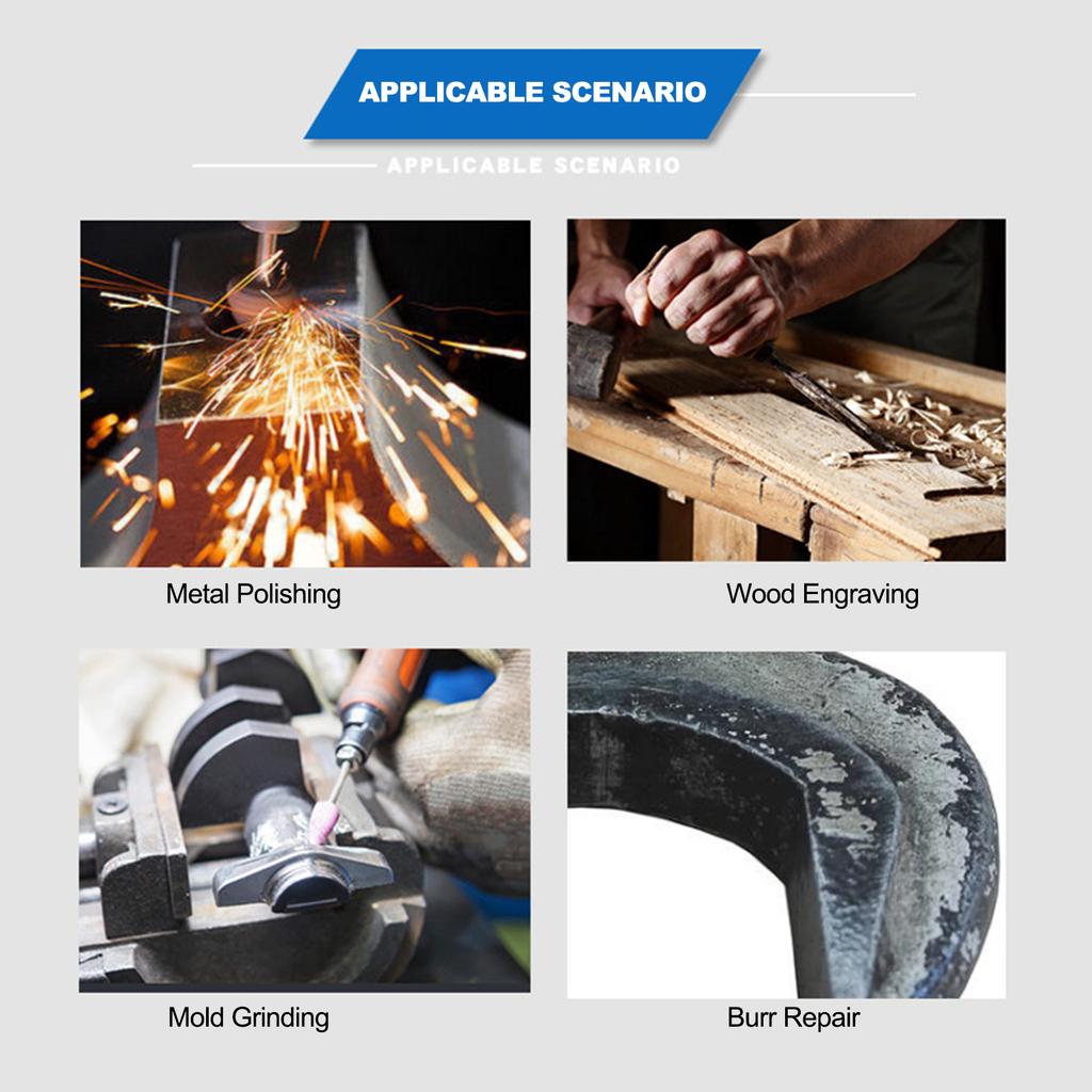 Grinder Kit Portable Pneumatic Pencil Dierinder Kit for Cutting, High Efficiency Grinding for Metal, Wood