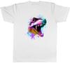 TRex Face Unisexs TShirt Dinosaur Head Paint Splash Unisex Tee Gift