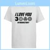 Klassisches Avengers Endgame Iron Man Tony Stark T-Shirt „Ich liebe dich 3000“-Design
