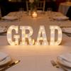 PROM 2026 Graduation Decor: 8 LED Light-Up Letters, Graduation Decorations For The Class Of 2026; Ideal For Preschool, High School, And College