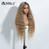 Noble Synthetic Lace Front Wig Cosplay 30" Body Wavy Blond Wig Lace Front Wig For Women High Density Lace Wig Ombre Blonde Wig