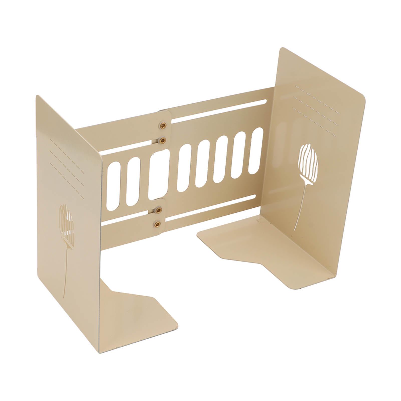 

Металлические держатели для книг бежевые противоскользящие прочные устойчивые долговечные выдвижные конструкции экономящие место стопоры для книг