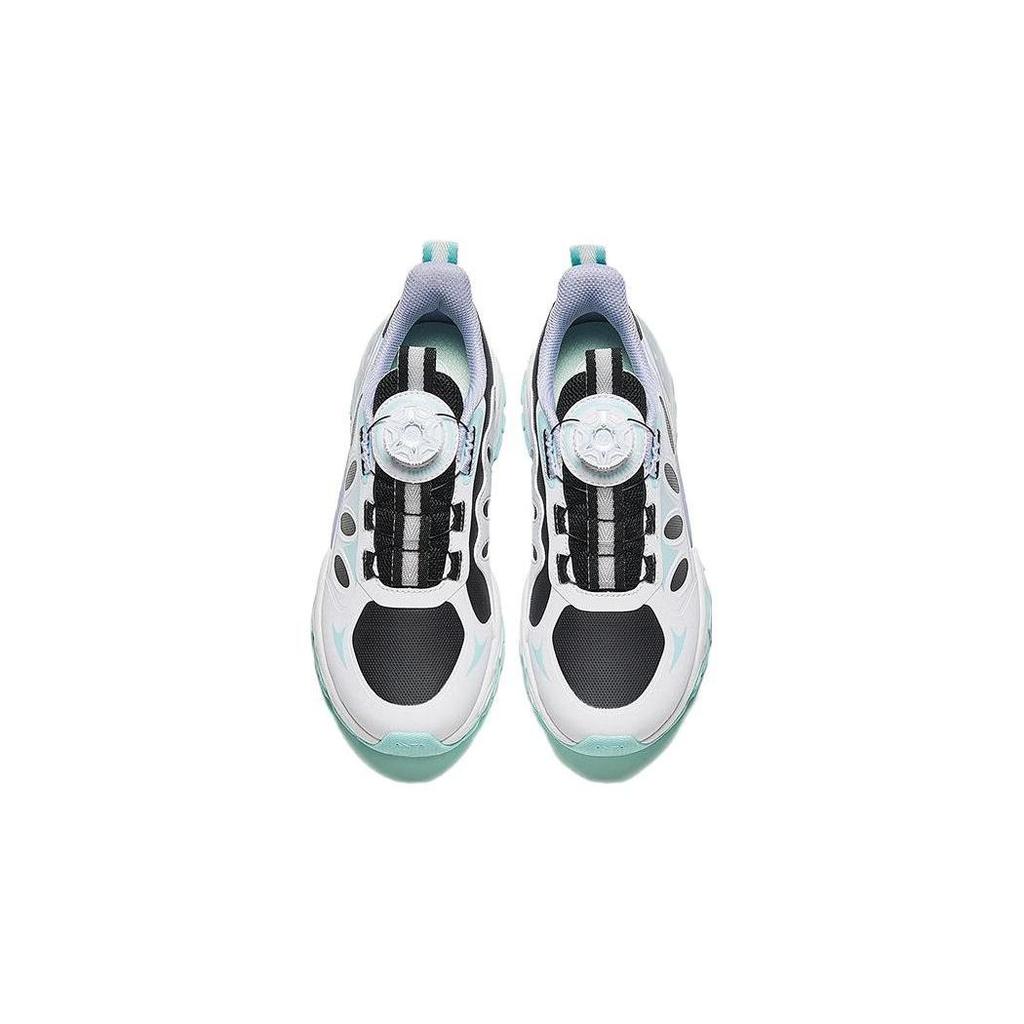 Anta Comfortable Versatile Shock Absorbing Durable Low Top Casual Shoes Kids Sneakers Black White 322338802N-2