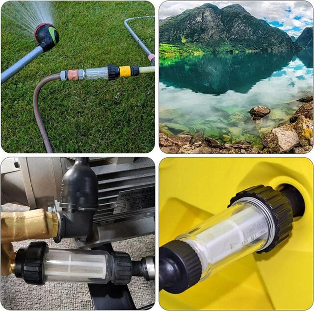 Garden Hose Inlet Filter Inline Water Pressure Washer Washing Machine Sediment~