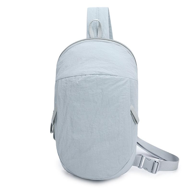 

Сумка через плечо Спортивная нагрудная сумка для улицы Большой вместимости Однотонная сумка на плечо синий