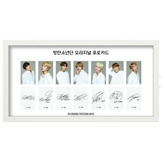 BTS Signature Photocard Frame Set – Limited Edition (2 Sets Included,)-option2 (black/white)