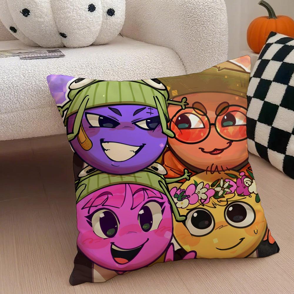 P-Peak Cushion Cover Linen Pillow Case Soft Breathable Protective Couch Room Decoration