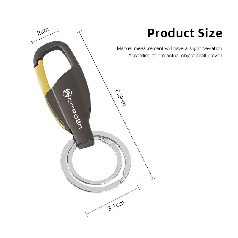 Car Zinc Alloy Key Ring Customize Emblem Keychain For Citroen C1 DS3 C2 C3 Vts C4 Saxo C4L C5 C6 C8 Xsara C3-XR Picasso Berlingo