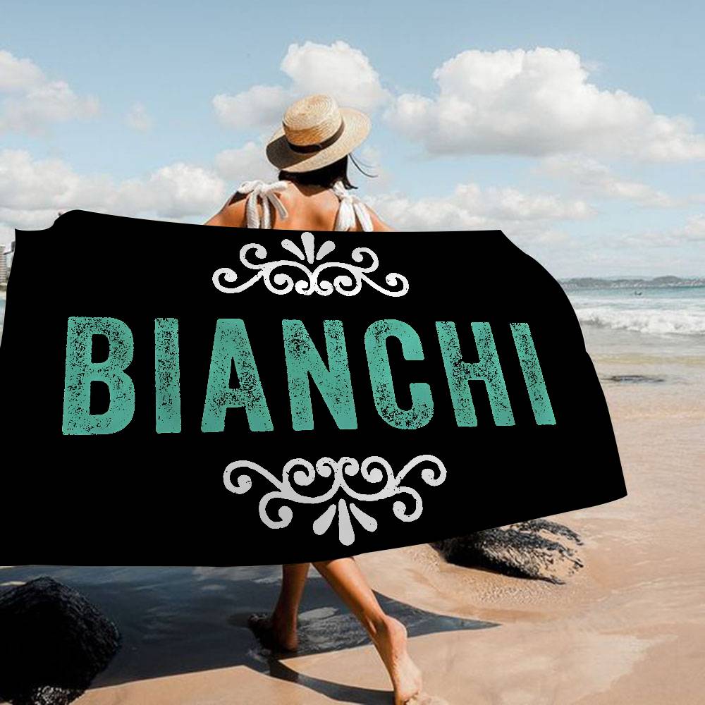 

Bike Logo B-Bianchi Brand Anime Beach Swimming Towel Soft Absorbent Washcloth Children s Gifts For Kids Travel Camping Gym W40*H60(CM)