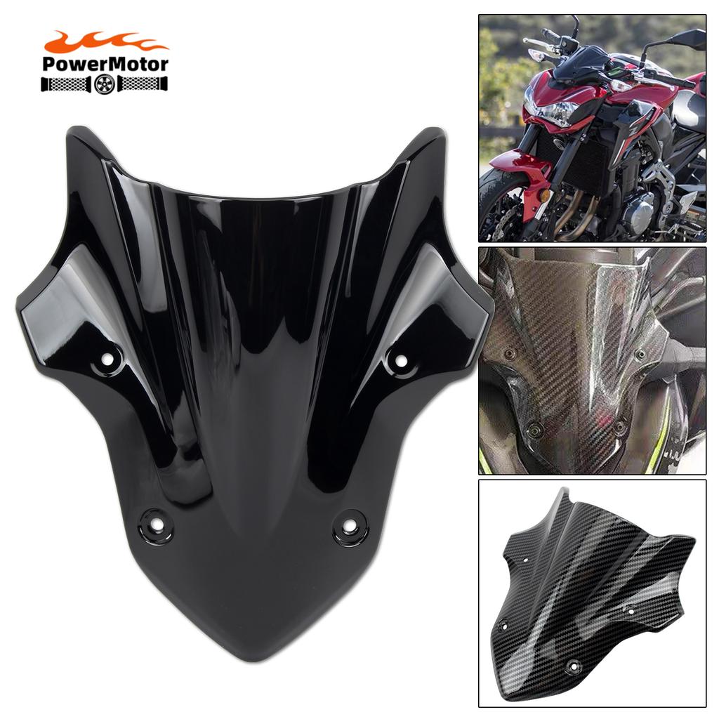 2017 2018 2019 Motorcycle ABS Plastic Windshield Windscreen Wind Deflector For Kawasaki Z900 Motocross Accessories Enduro