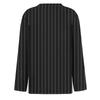 Women's Fashion Casual Slit Hem Round Neck Long Sleeve Loose  Printed T-Shirt Ladies Top