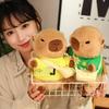 Adorable Capybara Plush Toy With Love Heart Sweater For Kids Birthday Gifts