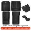 For Tesla Model 3/Y/YL Highland Juniper 2026 Center Armrest Hidden Storage Box Cup Holder Console Organizer Box Accessories