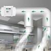 Inline Kanalfläkt Ventilation Utsug Förstärkare Fläkt Filter Kanal Kit 12W Utsugsfläkt För Hushåll Utomhus