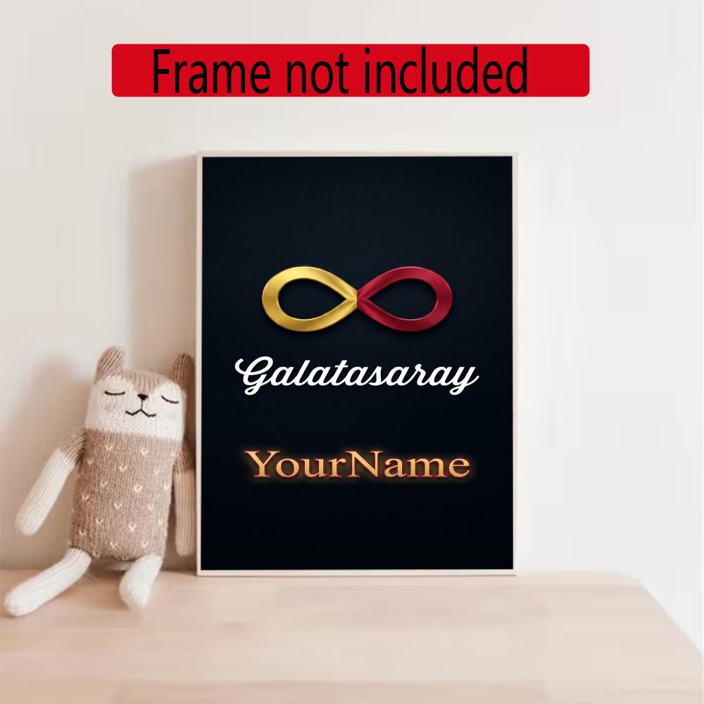 Galatasaray Customize Your Name Diamond Painting Round Diamond Diy Frameless Holiday Artwork Suitable For Home Office Wall Decoration