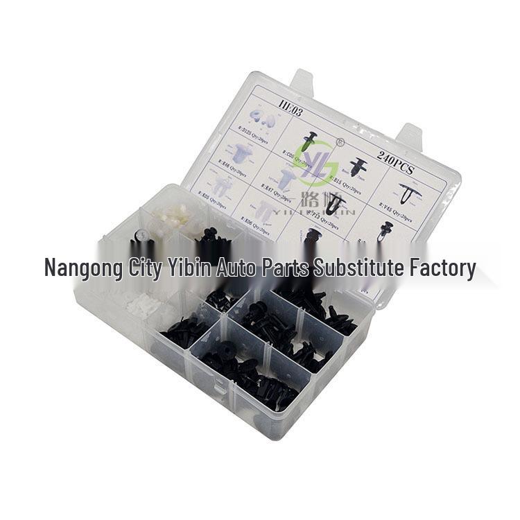 

Toyota Honda Mitsubishi Suzuki Car Snap Fasteners 240PCS Nylon Set HE03