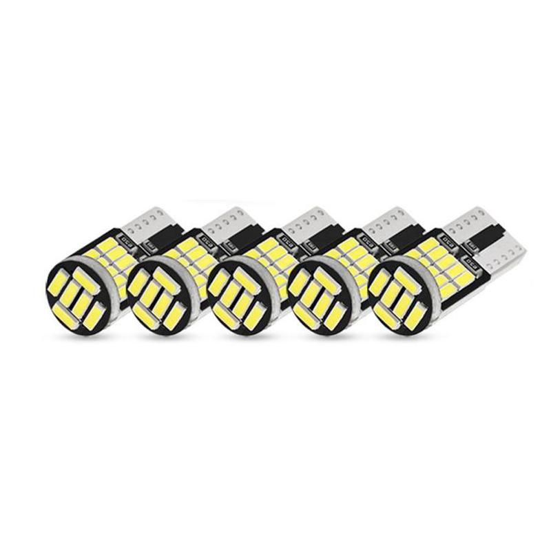 

5/10 шт. W5W T10 168 194 светодиодный светильник для салона автомобиля 26 SMD 4014 чип купольный для чтения номерного знака сигнальная лампа белая подсветка приборов White