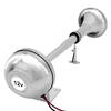 Boat Stainless Steel 12v Horn Single Air Trumpet Horn Compressor Speaker Low Tone Ship Train RV Trailer