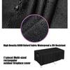Modern Black Cover for Fire Pits for Rectangular Pits Features Close Fit Cord Buckles Waterproofed Outdoor Guard