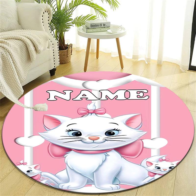 Personalized M-Marie Round Chair Office Rug - Perfect for Mat, Office Chair & More - Ideal Gift for Birthdays and Holidays