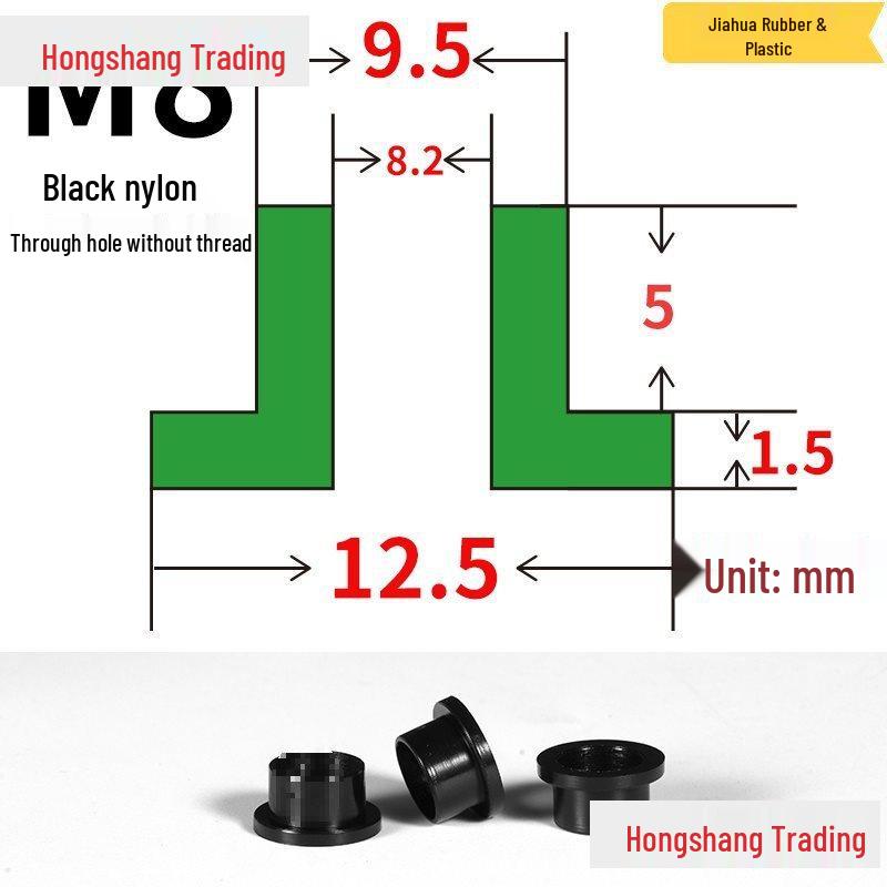 Step T-Shaped Nylon Insulating Bushing Washer, M3-M35 Thread Protection Spacer