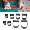 8Pcs Leather Cutting Die Handmade High Carbon Steel Hollow Cutter Mold Punching Tool Set