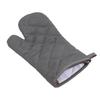 1PC Heat Resistant Oven Mitts Kitchen Gloves Microwave Safe Long Anti Scalding Cloth Mittens For Cooking Baking Solid Color Protective Gear