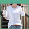 Basic Long Sleeve T Shirt For Women With Milk Silk Fabric And Slim Fit For Casual Wear